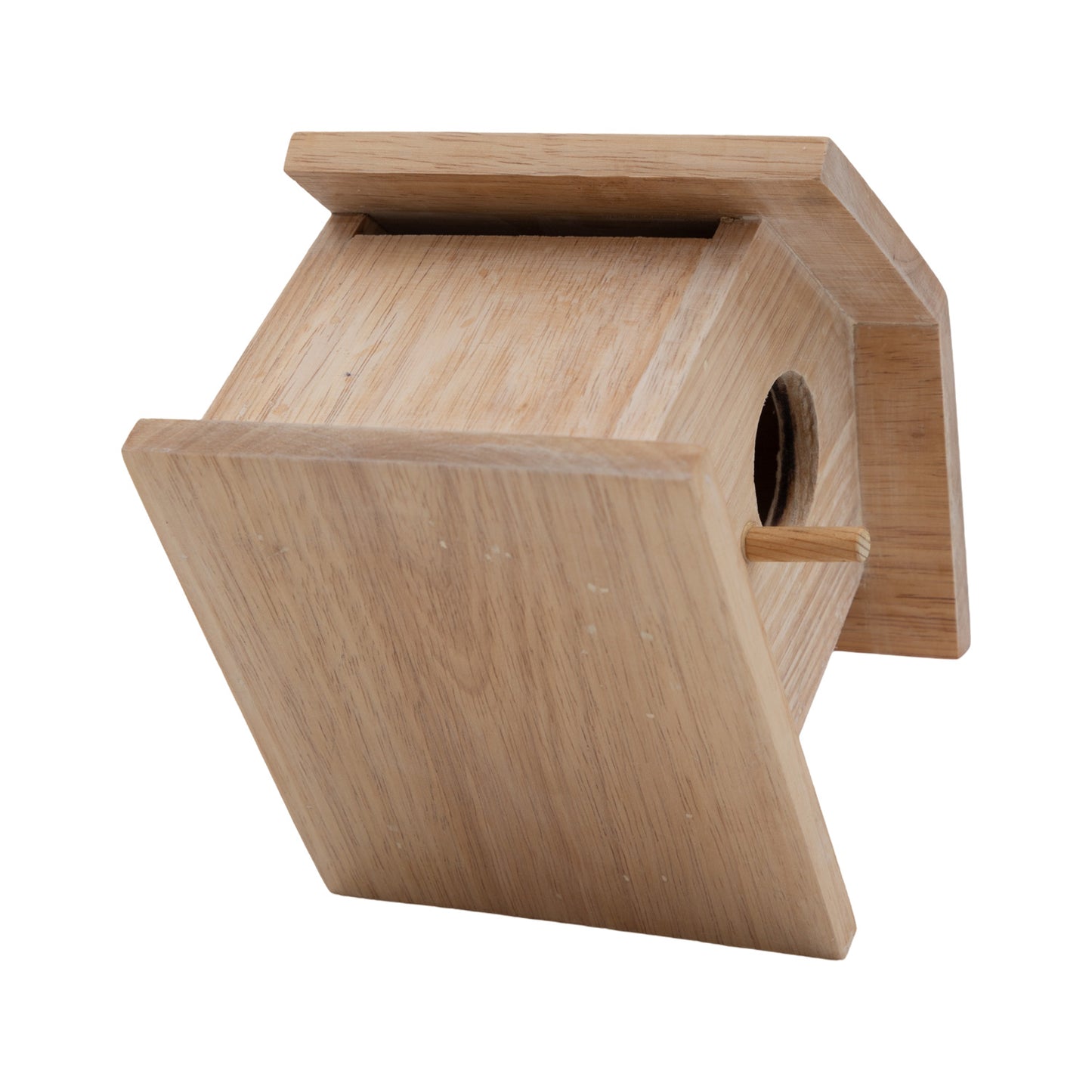 Hut Shaped Pine Wood Bird House -1