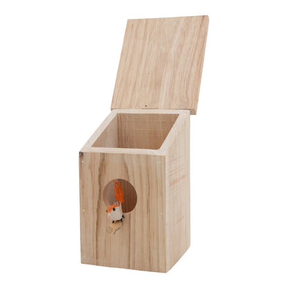 Pine Wood Bird House Style 2