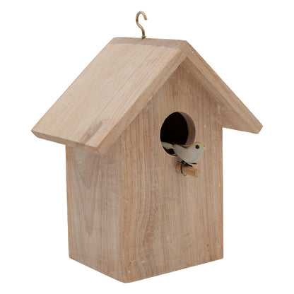 Hut Shaped Pine Wood Bird House -2