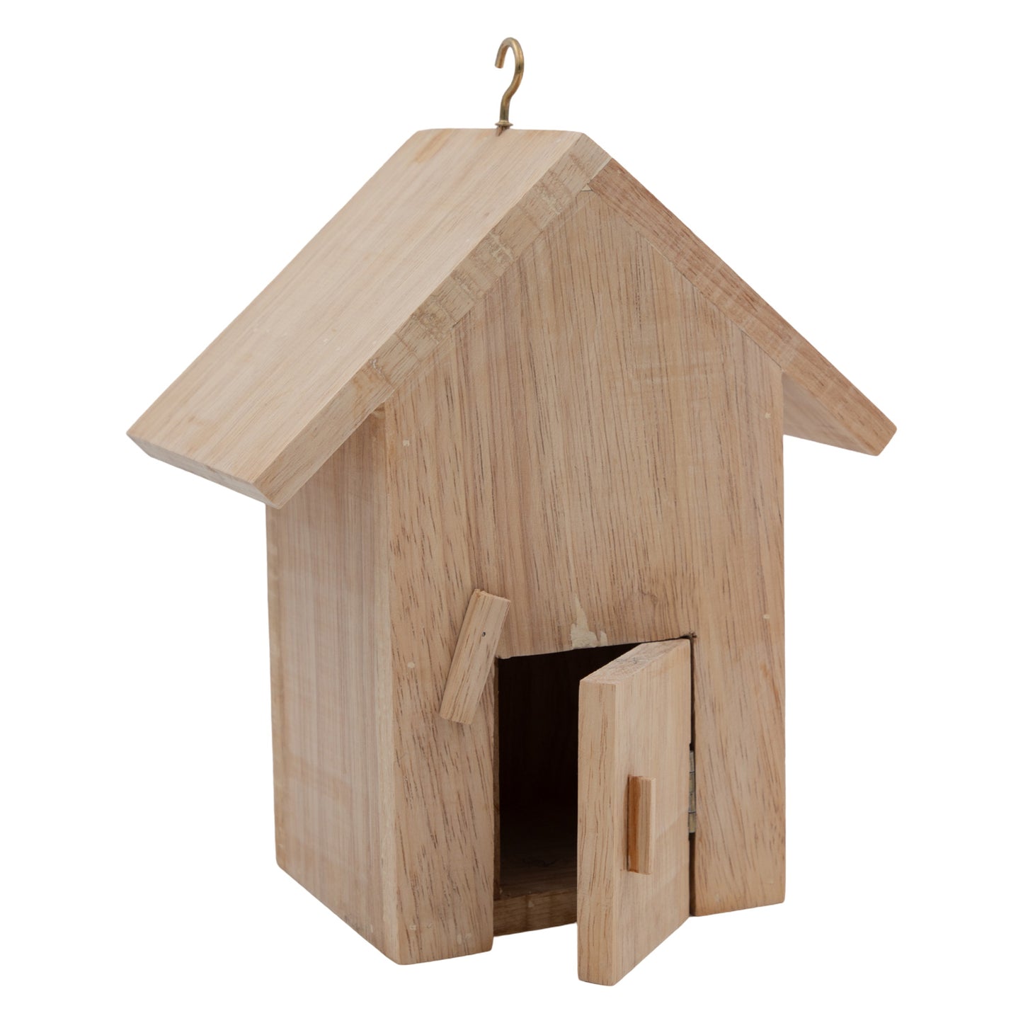 Hut Shaped Pine Wood Bird House -2