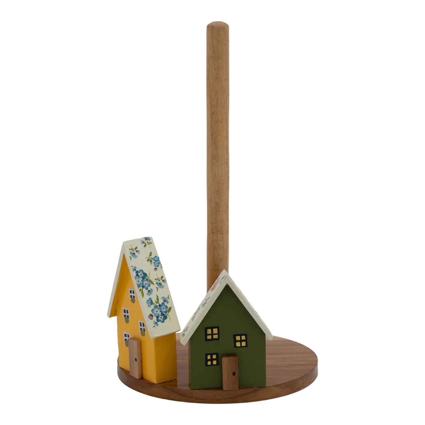 Floral Roof Houses Kitchen Towel Holder