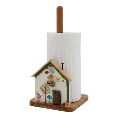 The Weaver's Nest White House Kitchen Roll Holder