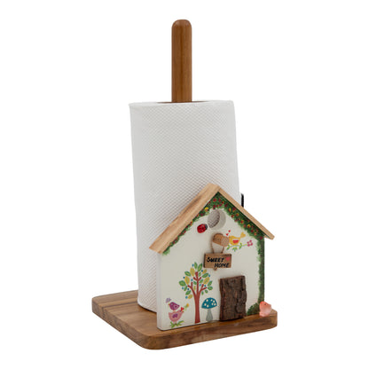 The Weaver's Nest White House Kitchen Roll Holder