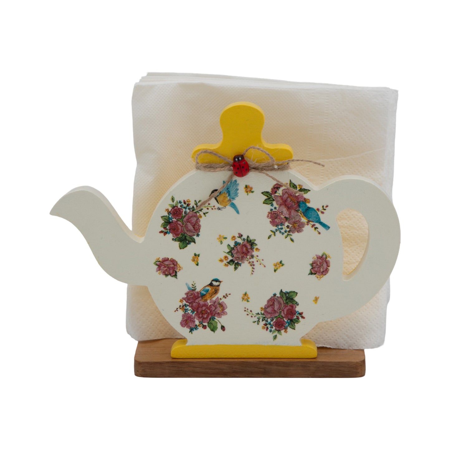 Yellow Kettle Napkin Holder