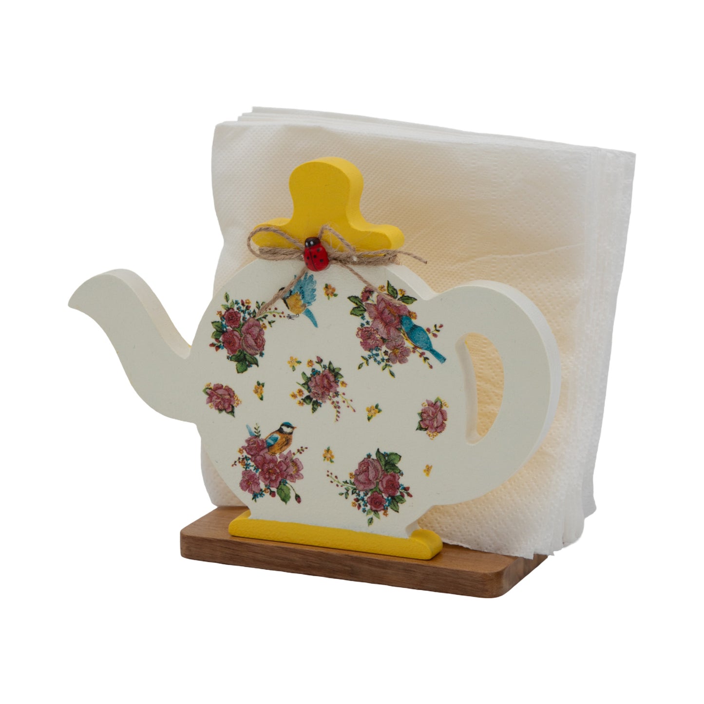 Yellow Kettle Napkin Holder