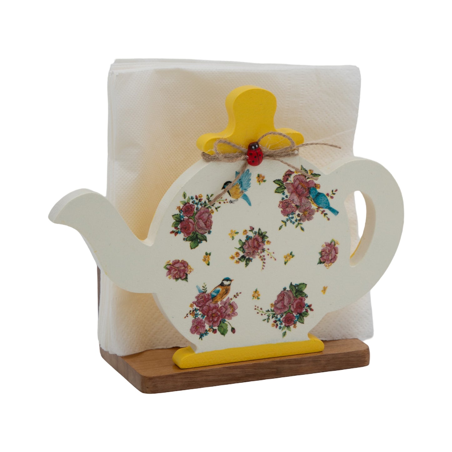 Yellow Kettle Napkin Holder