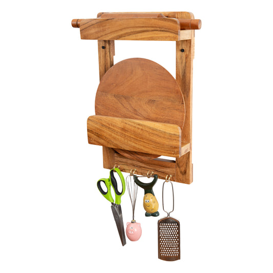The Weaver's Nest Rolling Pin and Board Stand, Chakla Belan Stand