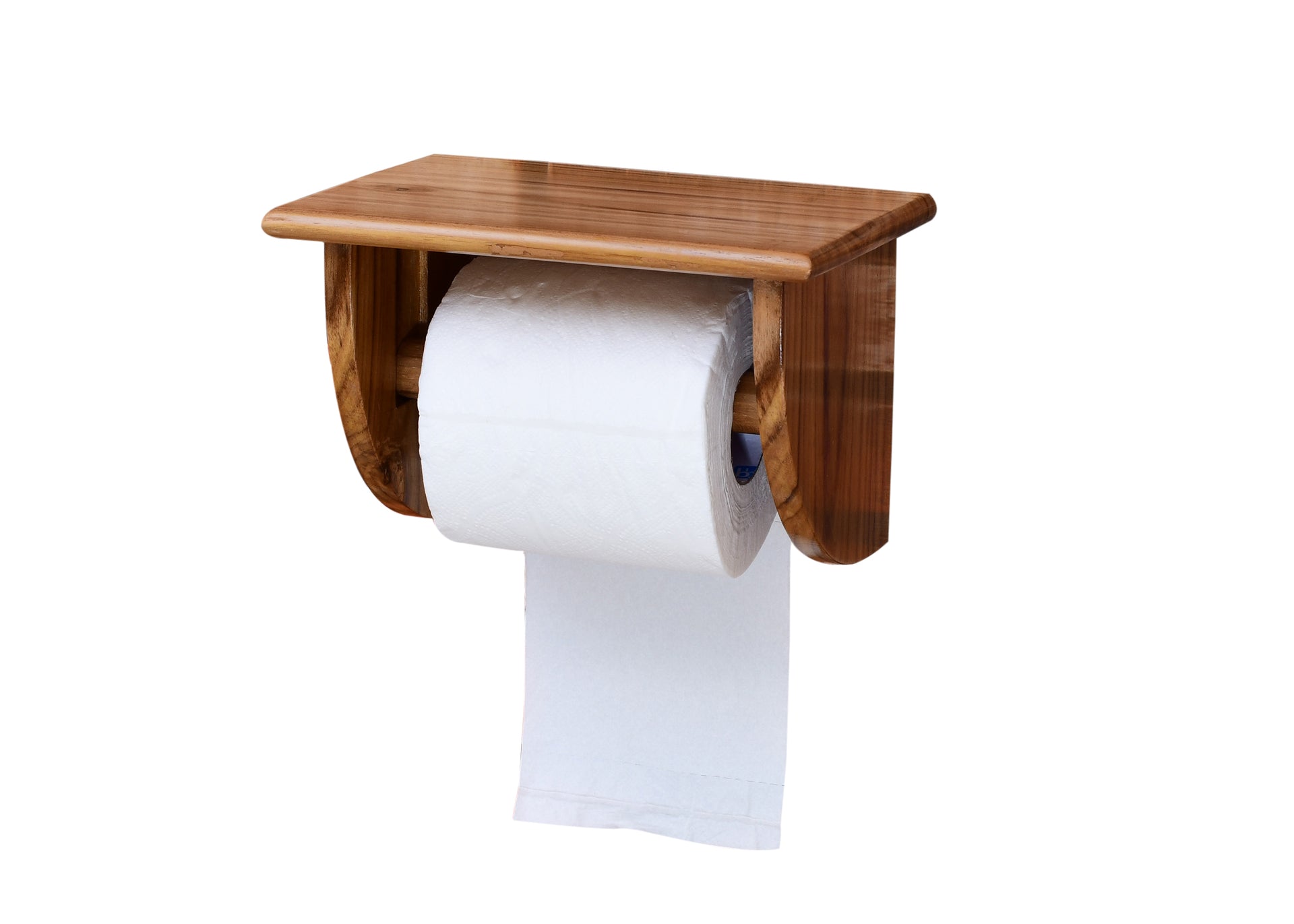 Teak Wall-Mount Paper Towel Holder